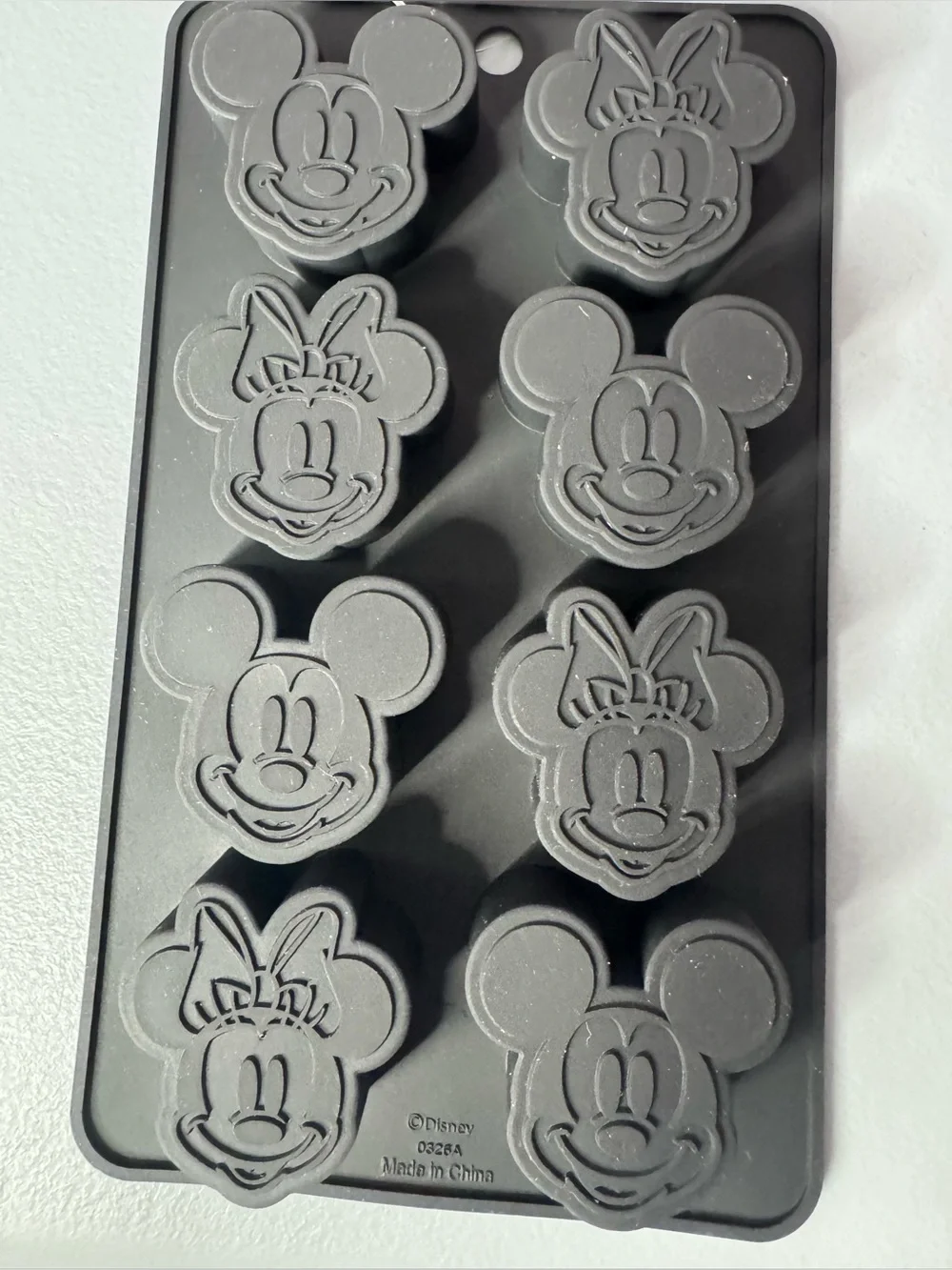 Disney Black Mickey Mouse & Minnie Silicone ice Mold Tray